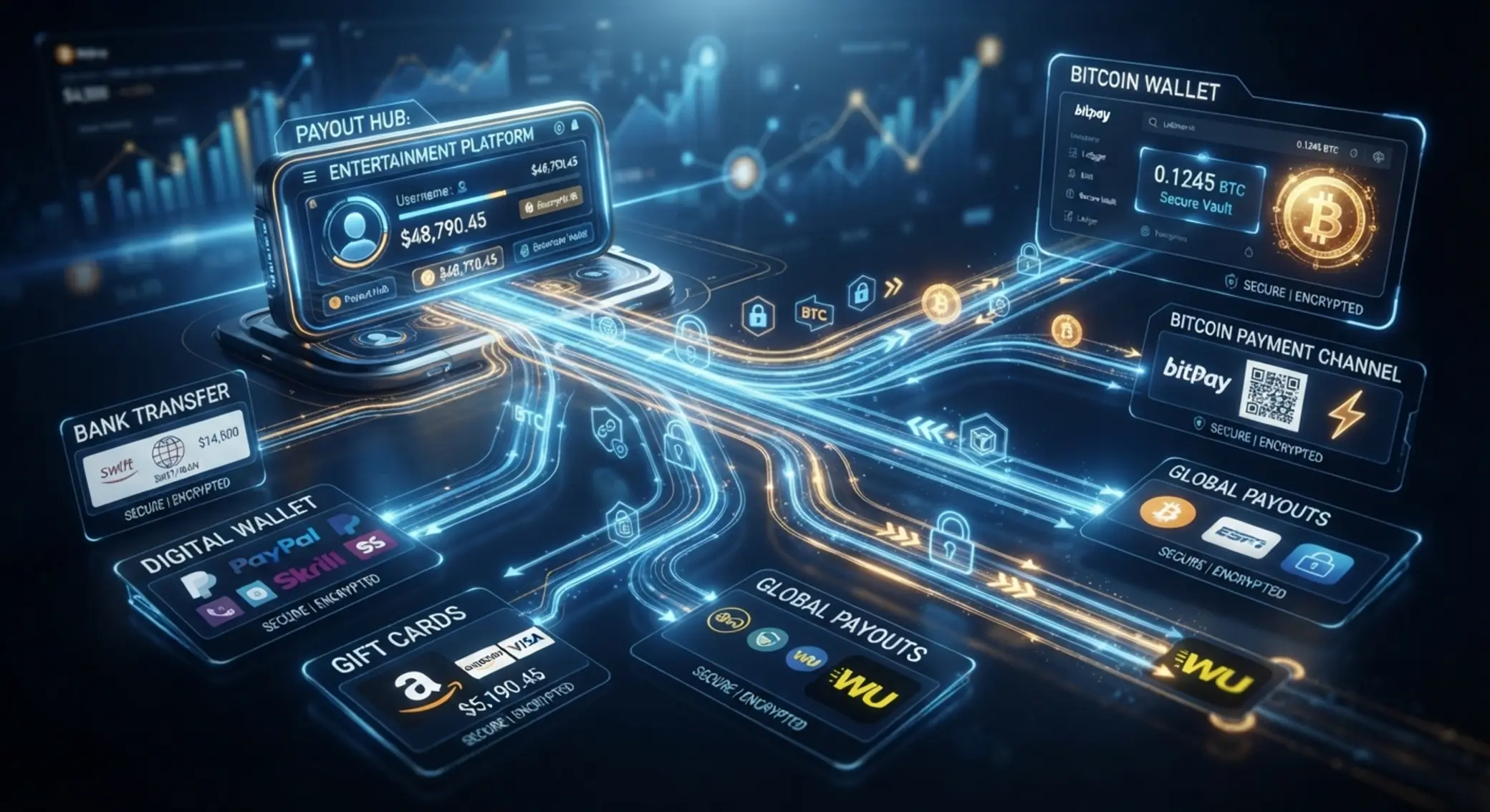 Sichere Auszahlungen aus einem Bitcoin-System an Wallet und andere Zahlungswege