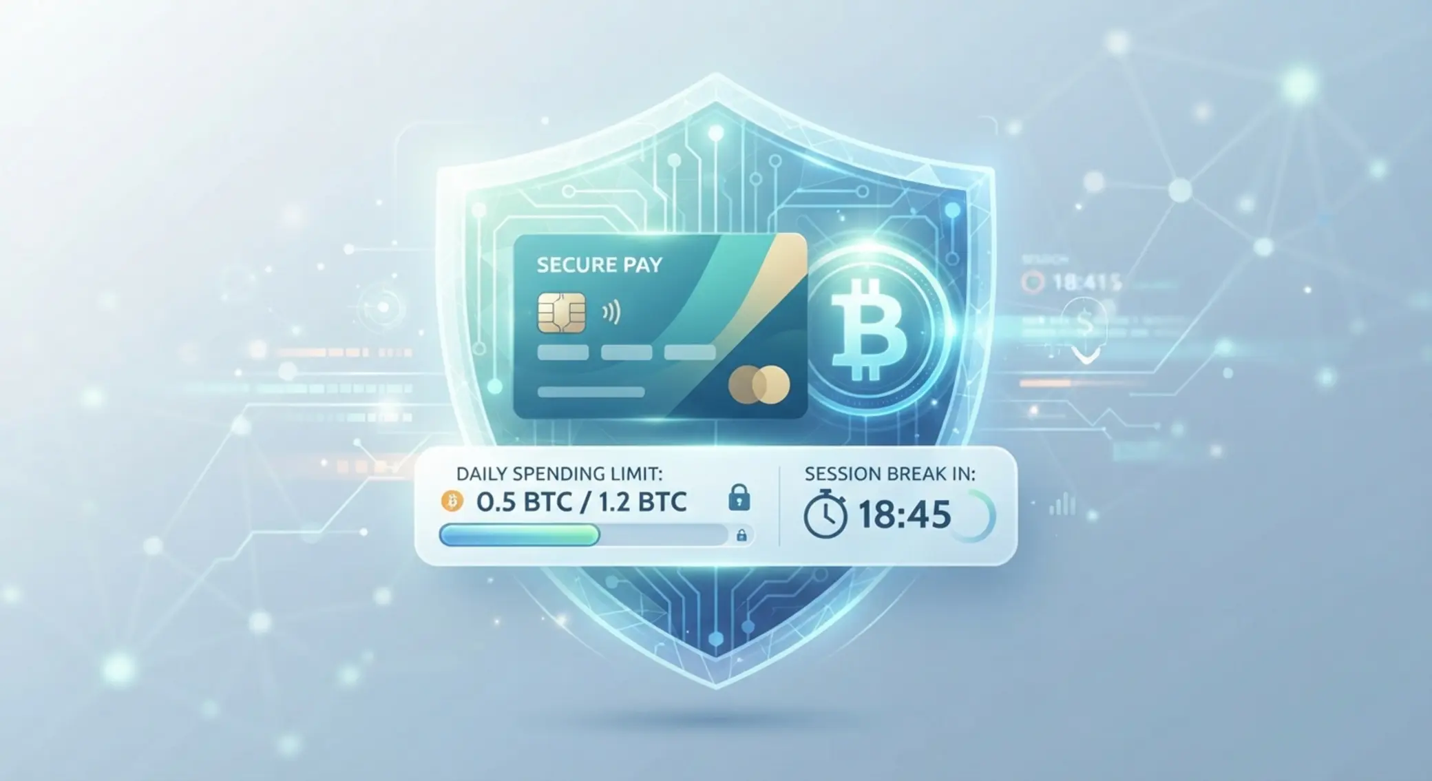 Symbolbild für Sicherheit, Limits und verantwortungsvolles Spielen mit Paysafecard und Bitcoin