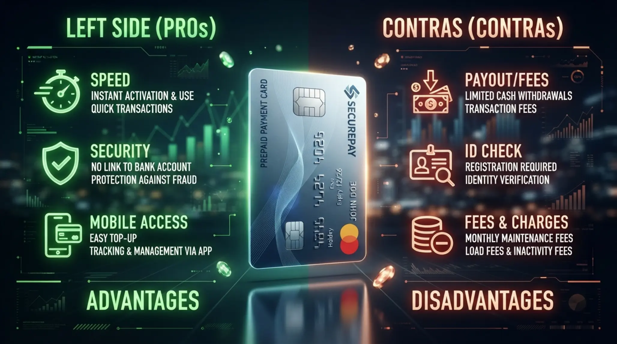 Pro und Contra einer Prepaid-Zahlung ohne lange Registrierung